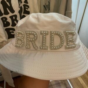 White Bride Bucket Hat